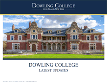 Tablet Screenshot of dowling.edu